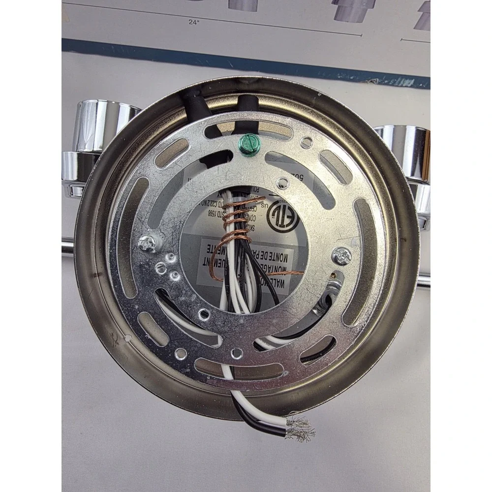 Patriot Lighting Simon 4-Light Vanity Chrome Damp Rated Fixture 352-6530